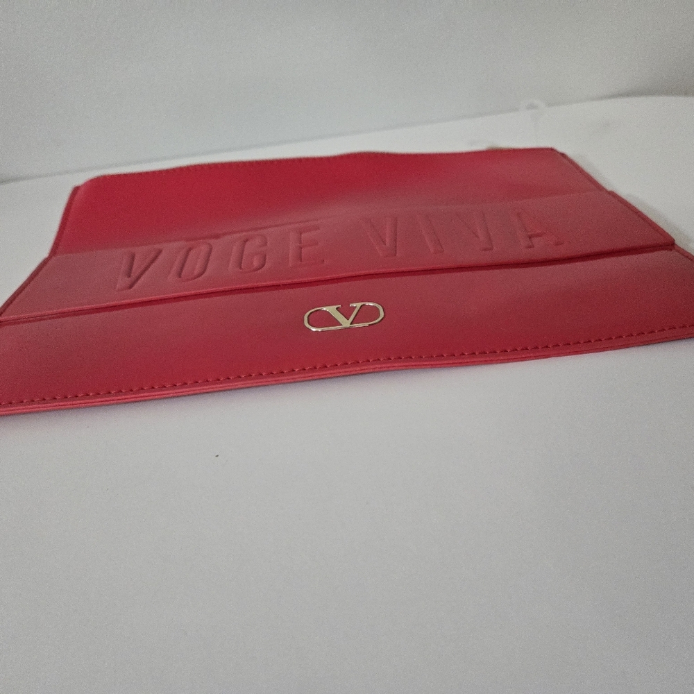 Valentino Red Clutch / Makeup Travel Bag - Picture 7 of 7